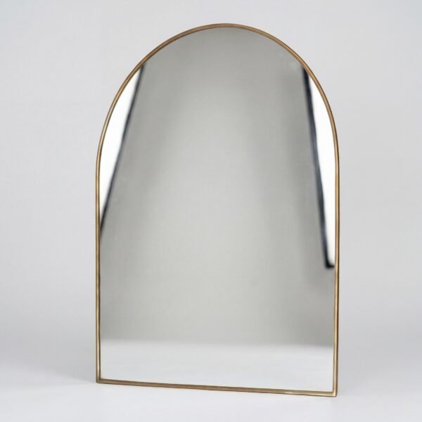 Classic Arched Brass Wall Mirror