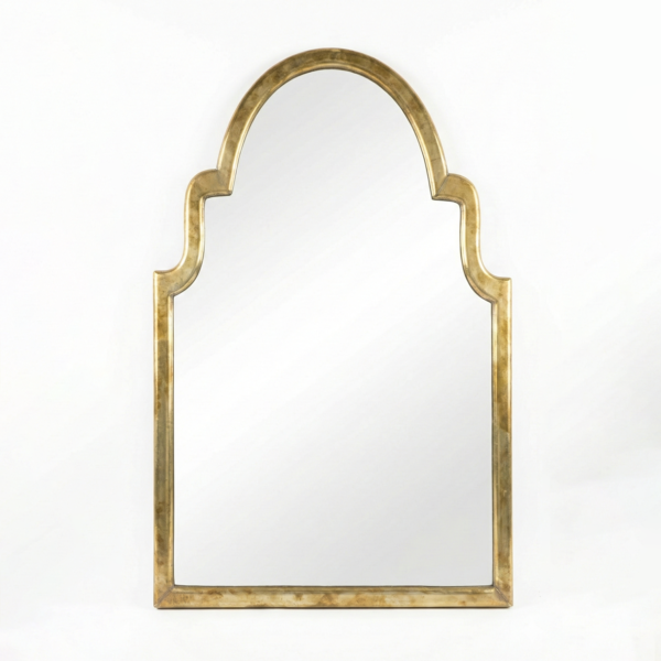 Moroccan Scalloped Brass Wall Mirror