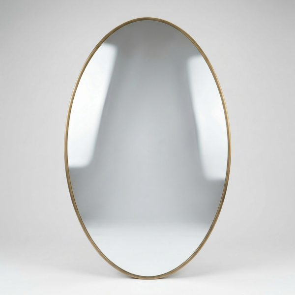 Timeless Oval Brass Wall Mirror