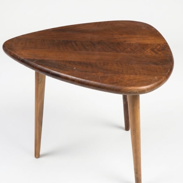 Organic Solid Wood Pebble Side Table