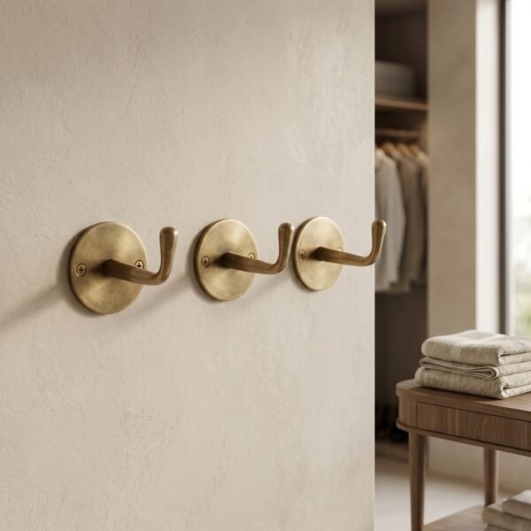 Classic Antiqued Brass Robe & Coat Hook